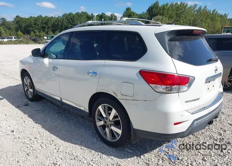 2014 Nissan Pathfinder Platinum from USA, damaged, VIN 5N1AR2MM7EC630537